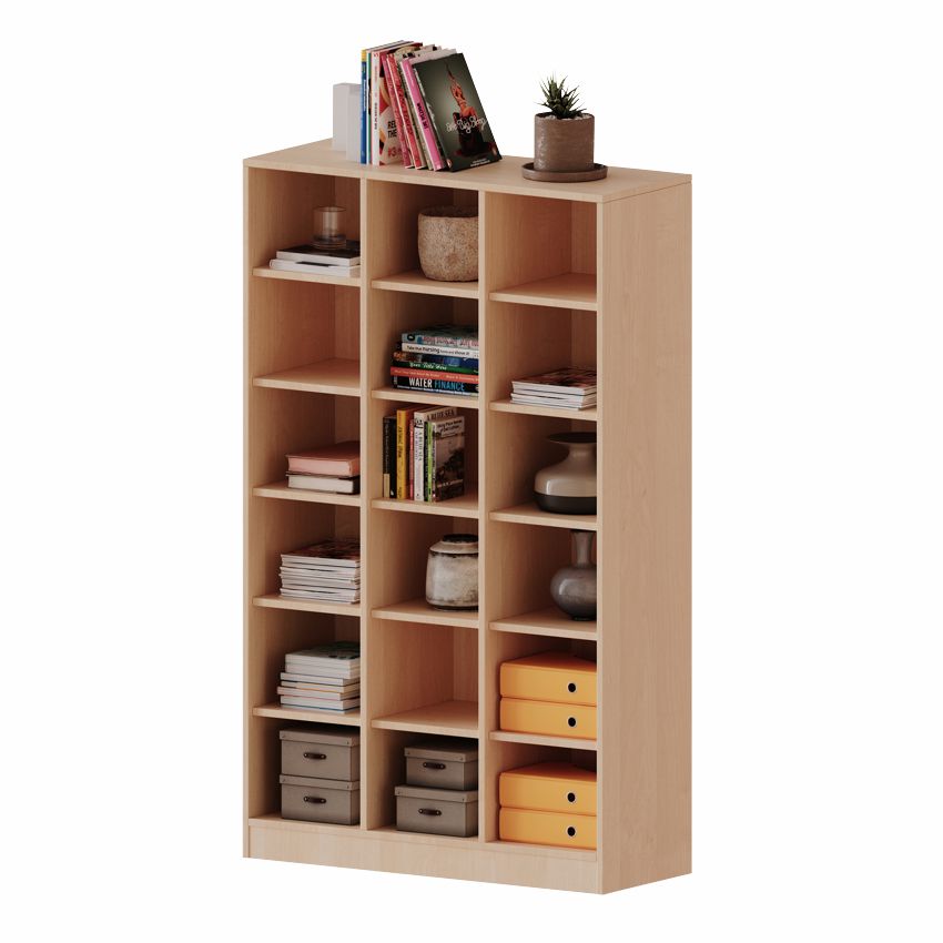 Taschen- u. Klassenraumregal 4,5 OH, 18 kl. Fächer, 4 Dekore